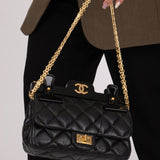 Chanel 2017 Aged Calfskin Quilted 2.55 Reissue 225 Hanger Flap - FashioNica