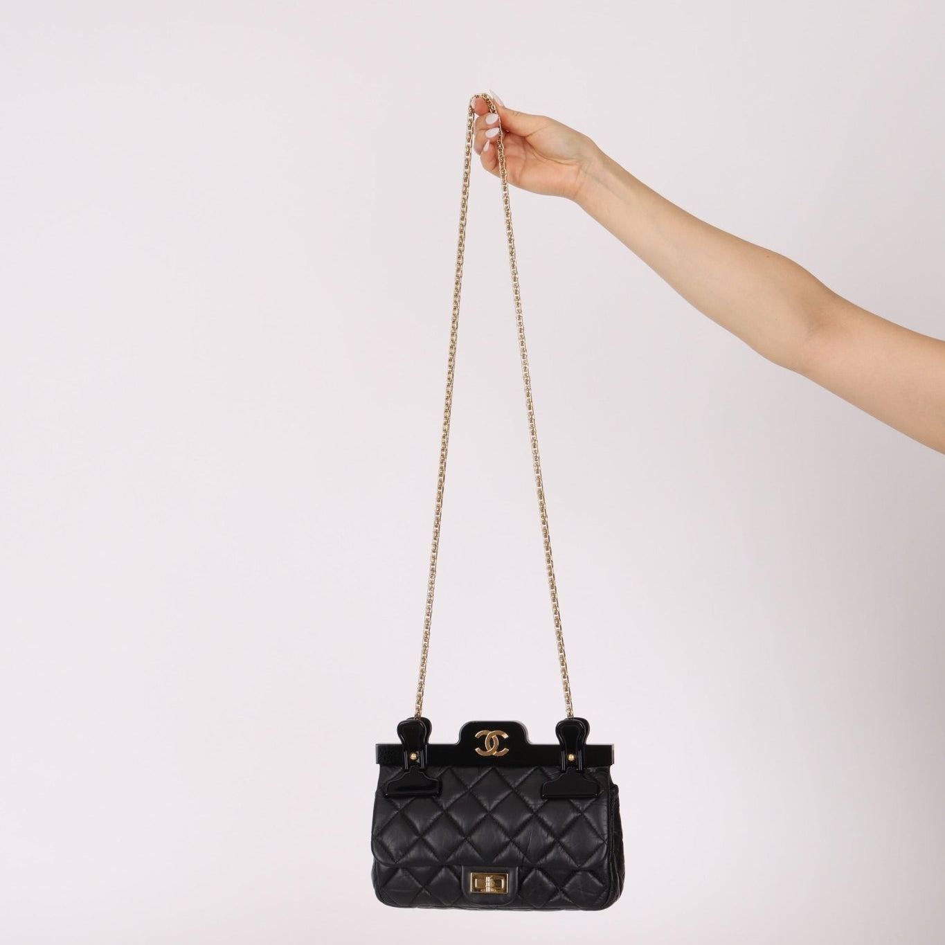 Chanel 2017 Aged Calfskin Quilted 2.55 Reissue 225 Hanger Flap - FashioNica