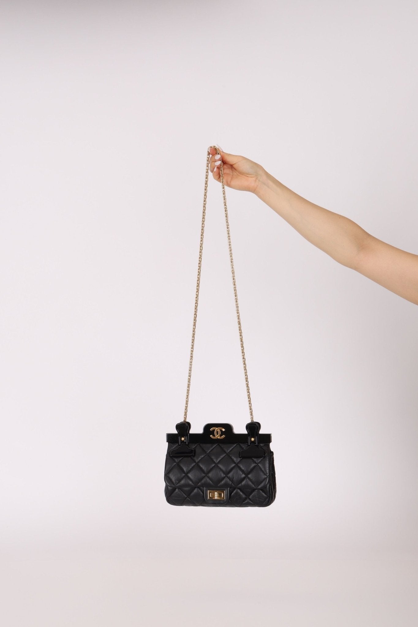 Chanel 2017 Aged Calfskin Quilted 2.55 Reissue 225 Hanger Flap - FashioNica