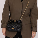 Chanel 2017 Aged Calfskin Quilted 2.55 Reissue 225 Hanger Flap - FashioNica