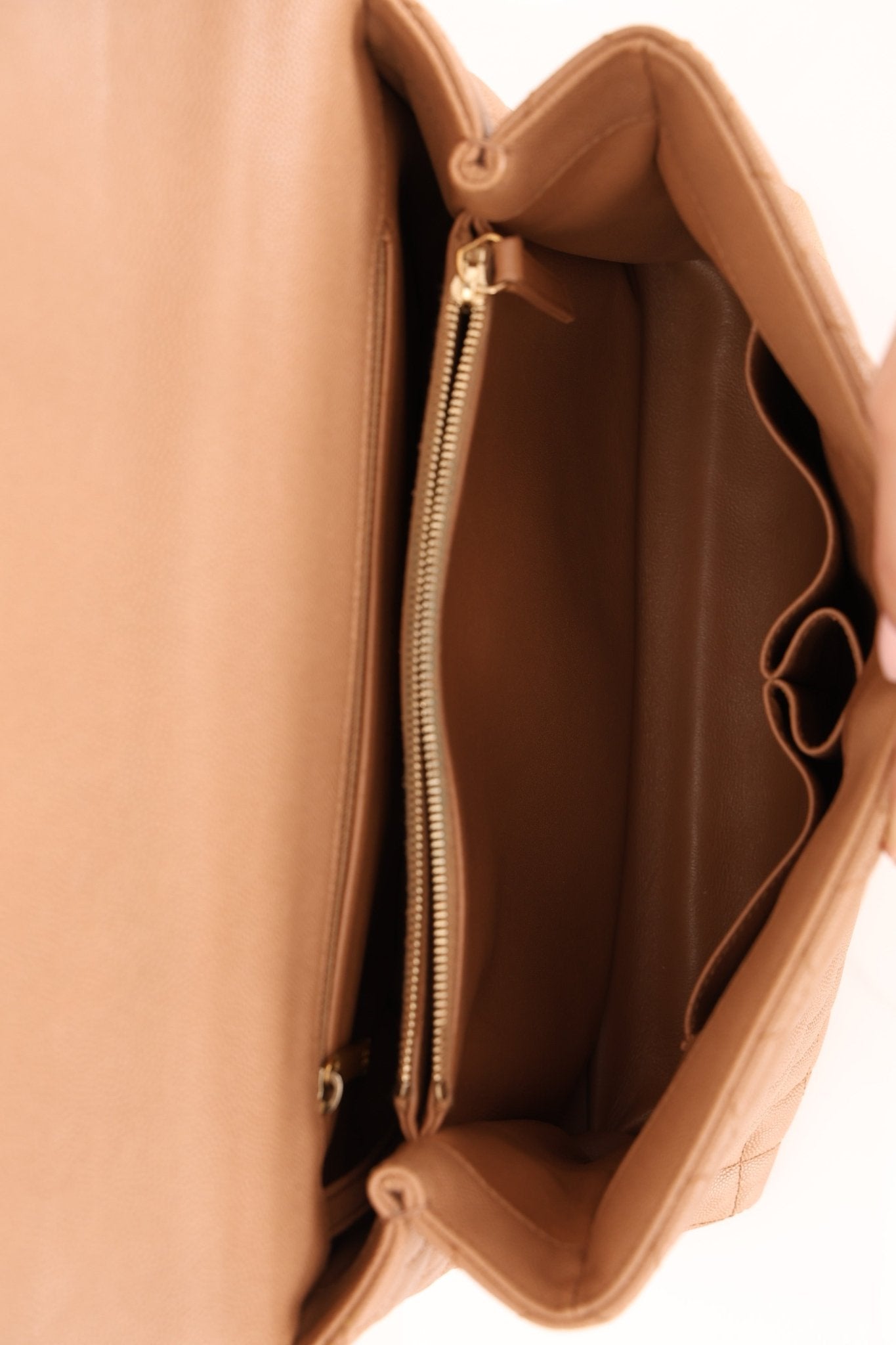 Chanel 2017 Beige Caviar Lizard Kelly Coco Handle - FashioNica