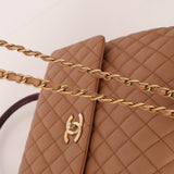 Chanel 2017 Beige Caviar Lizard Kelly Coco Handle - FashioNica