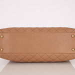 Chanel 2017 Beige Caviar Lizard Kelly Coco Handle - FashioNica