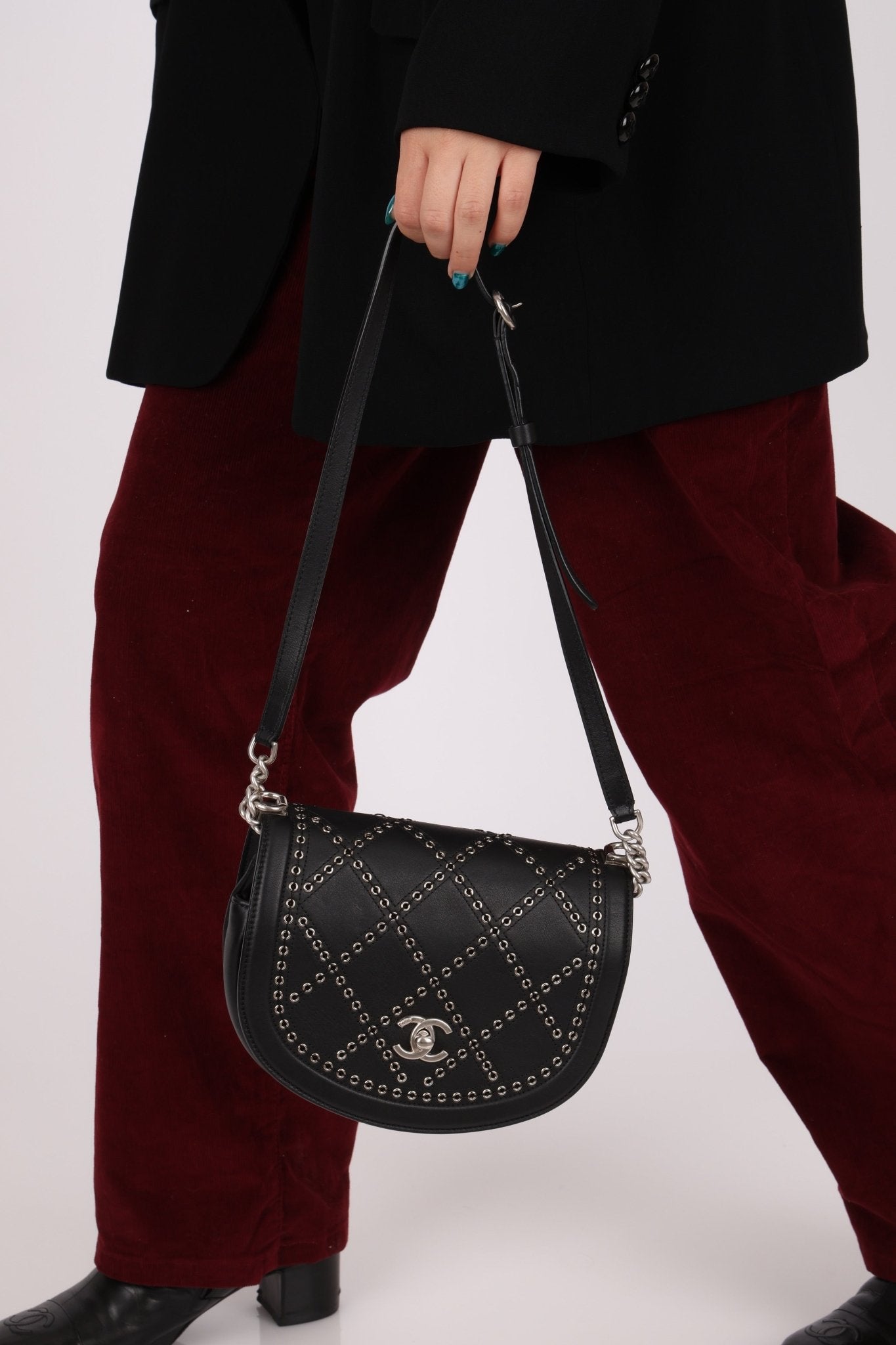 Chanel 2017 Calfskin Coco Eyelets Small Flap Bag - FashioNica