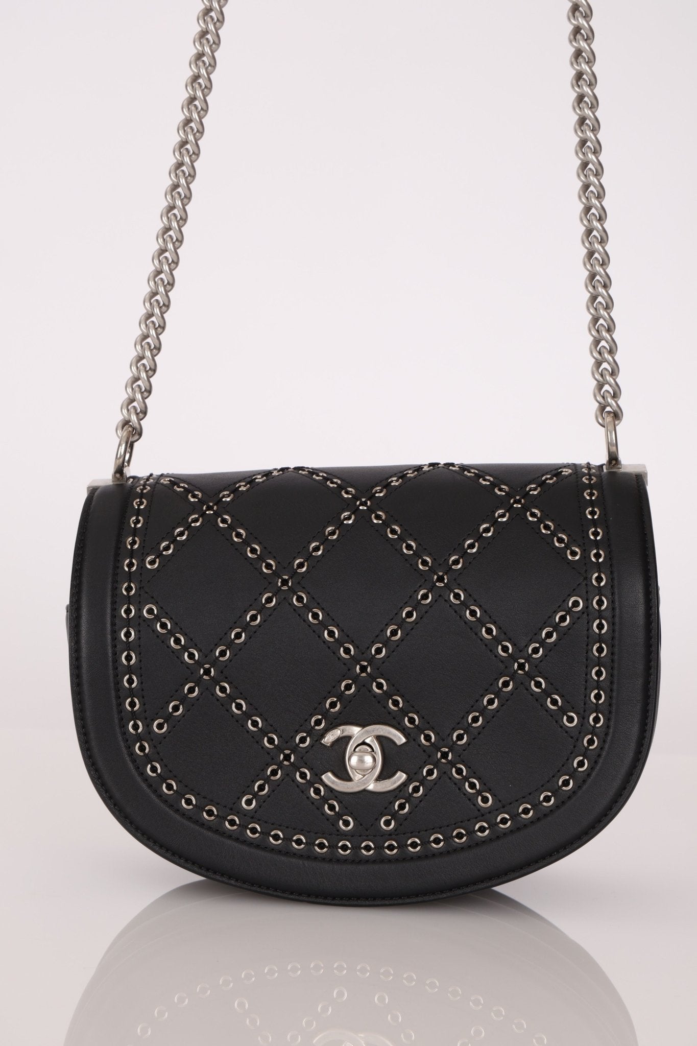 Chanel 2017 Calfskin Coco Eyelets Small Flap Bag - FashioNica