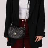 Chanel 2017 Calfskin Coco Eyelets Small Flap Bag - FashioNica