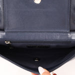 Chanel 2017 Dark Navy Sheepskin Mademoiselle Full Flap Bag - FashioNica