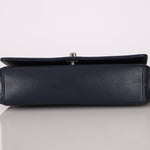 Chanel 2017 Dark Navy Sheepskin Mademoiselle Full Flap Bag - FashioNica