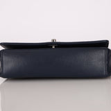 Chanel 2017 Dark Navy Sheepskin Mademoiselle Full Flap Bag - FashioNica