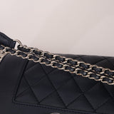 Chanel 2017 Dark Navy Sheepskin Mademoiselle Full Flap Bag - FashioNica