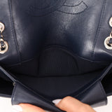 Chanel 2017 Dark Navy Sheepskin Mademoiselle Full Flap Bag - FashioNica