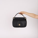 Chanel 2017 Grained Calfskin Top Handle Flap Bag - FashioNica
