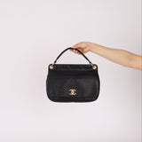 Chanel 2017 Grained Calfskin Top Handle Flap Bag - FashioNica