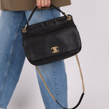 Chanel 2017 Grained Calfskin Top Handle Flap Bag - FashioNica