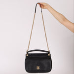 Chanel 2017 Grained Calfskin Top Handle Flap Bag - FashioNica