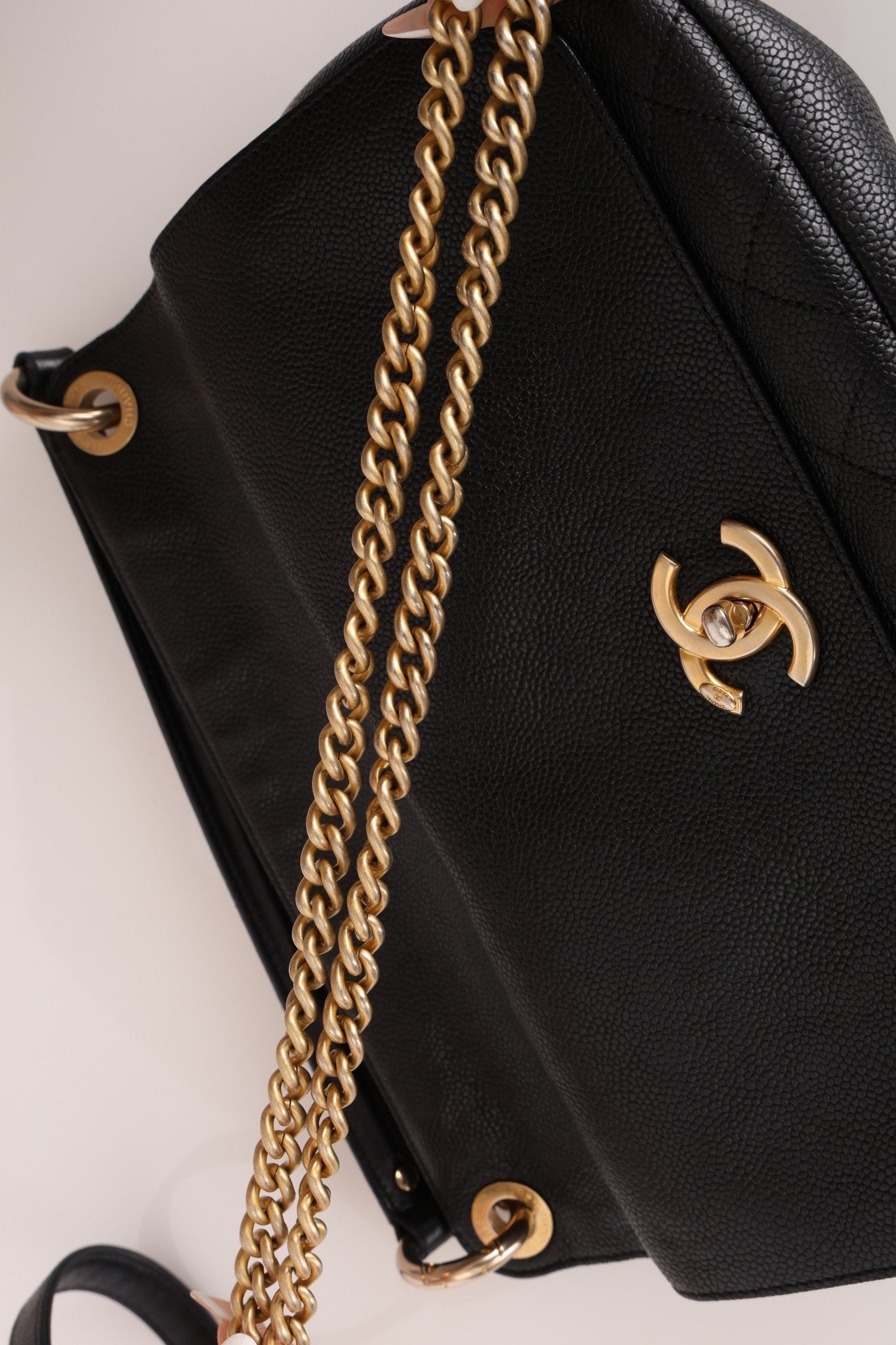 Chanel 2017 Grained Calfskin Top Handle Flap Bag - FashioNica