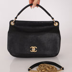 Chanel 2017 Grained Calfskin Top Handle Flap Bag - FashioNica