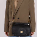 Chanel 2017 Grained Calfskin Top Handle Flap Bag - FashioNica