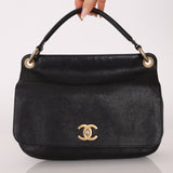 Chanel 2017 Grained Calfskin Top Handle Flap Bag - FashioNica