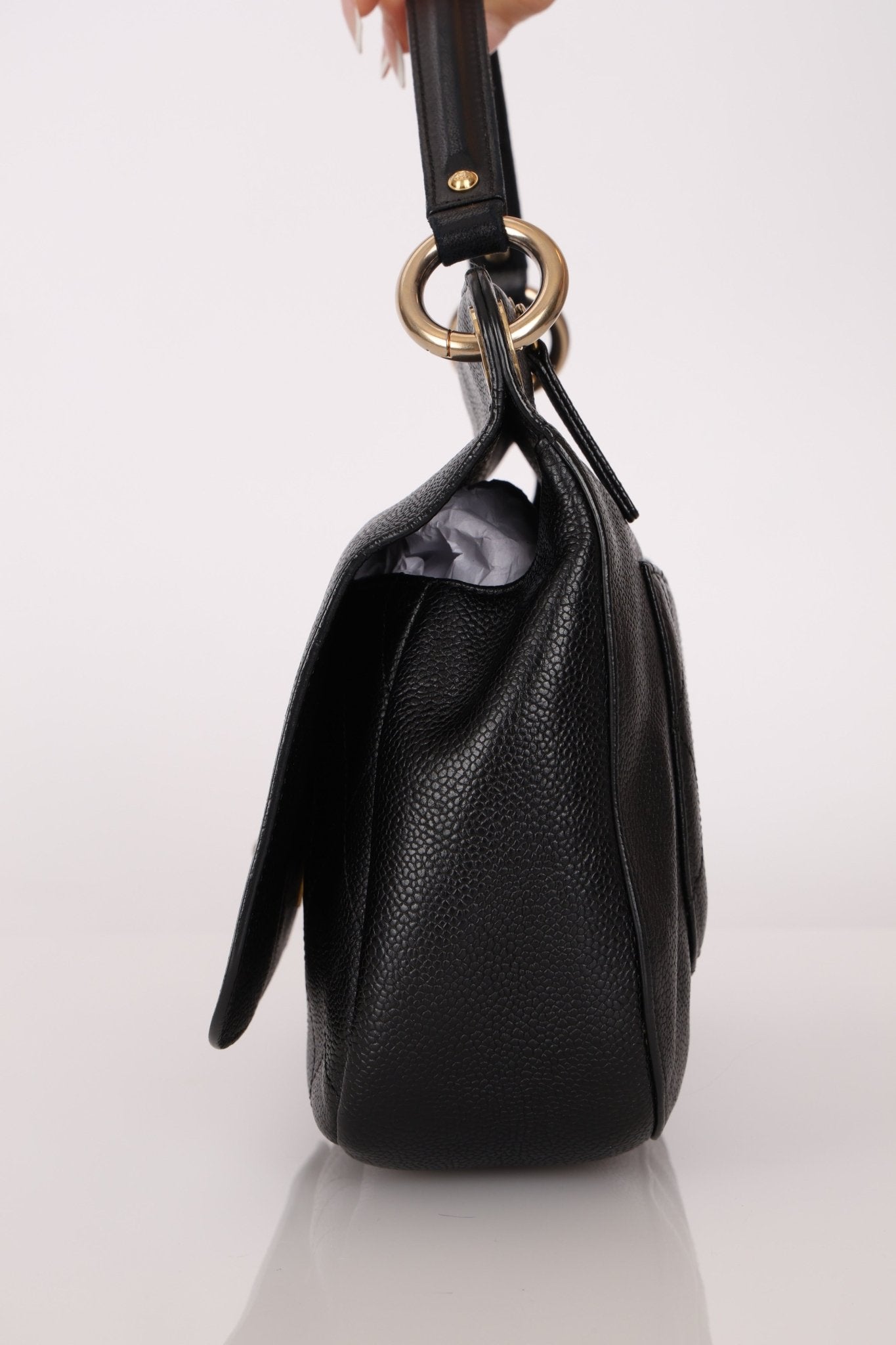 Chanel 2017 Grained Calfskin Top Handle Flap Bag - FashioNica