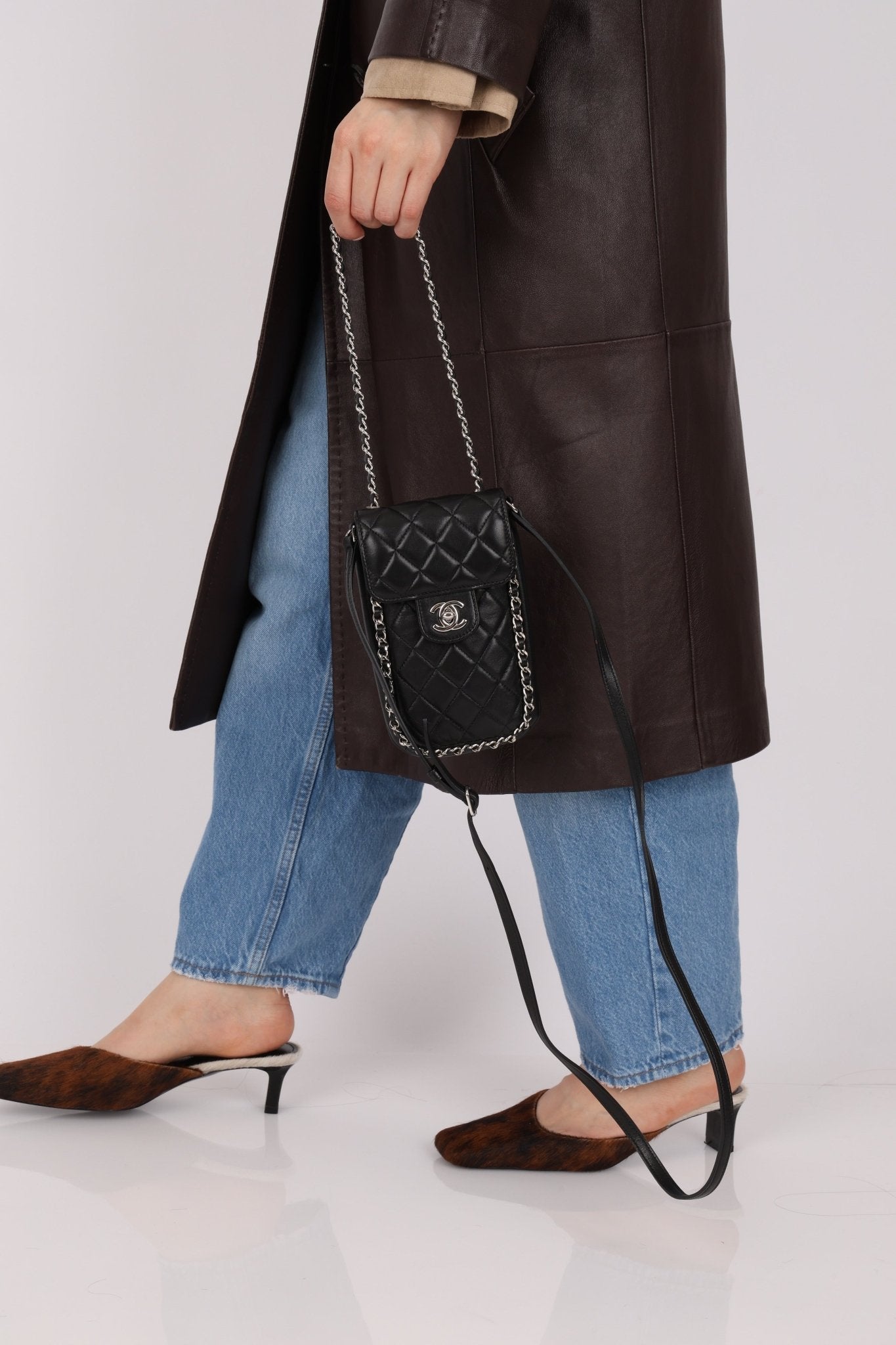 Chanel 2017 Lambskin Quilted Turnlock Chain Around Flap Crossbody - FashioNica