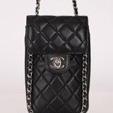 Chanel 2017 Lambskin Quilted Turnlock Chain Around Flap Crossbody - FashioNica