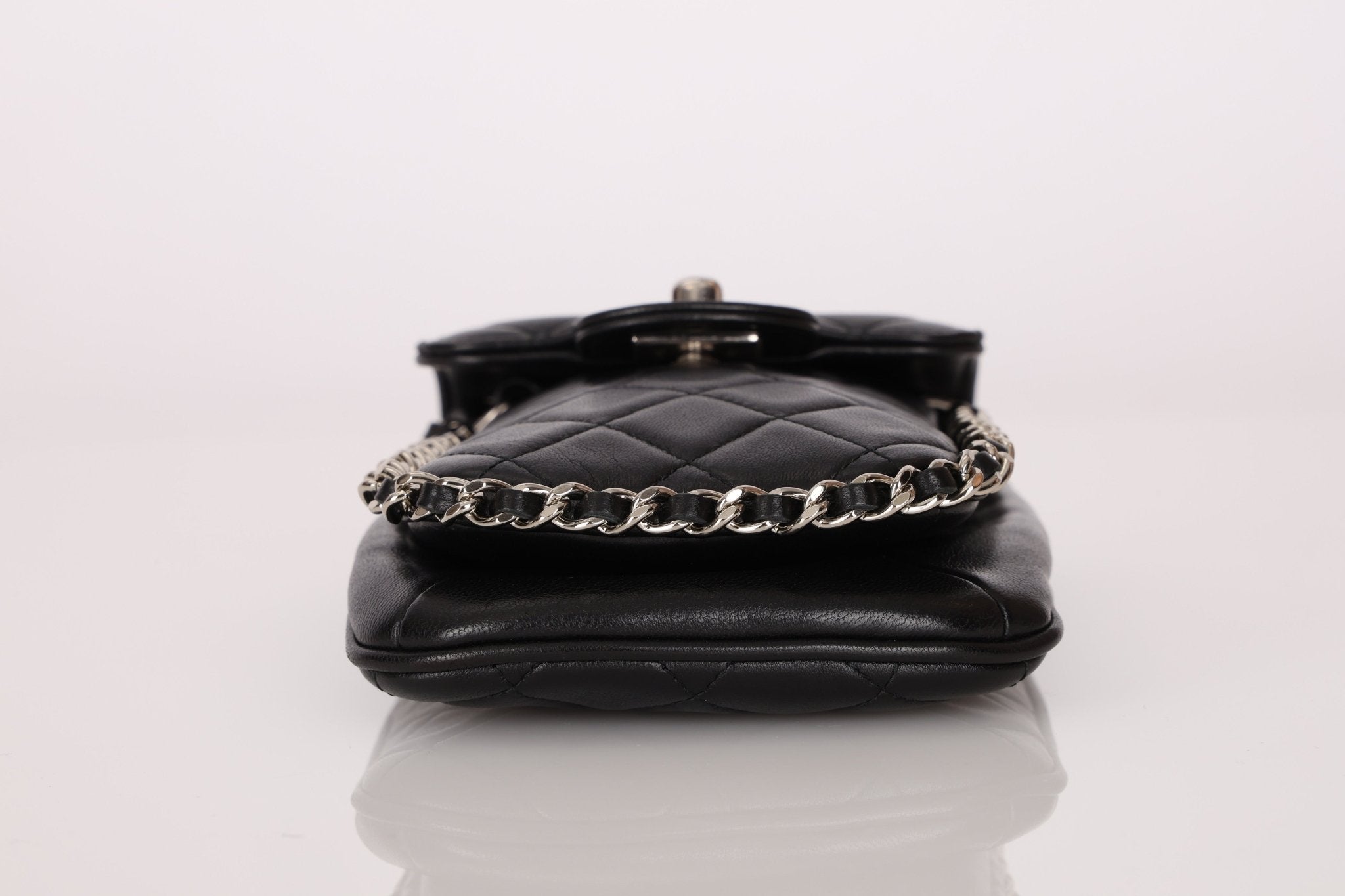 Chanel 2017 Lambskin Quilted Turnlock Chain Around Flap Crossbody - FashioNica