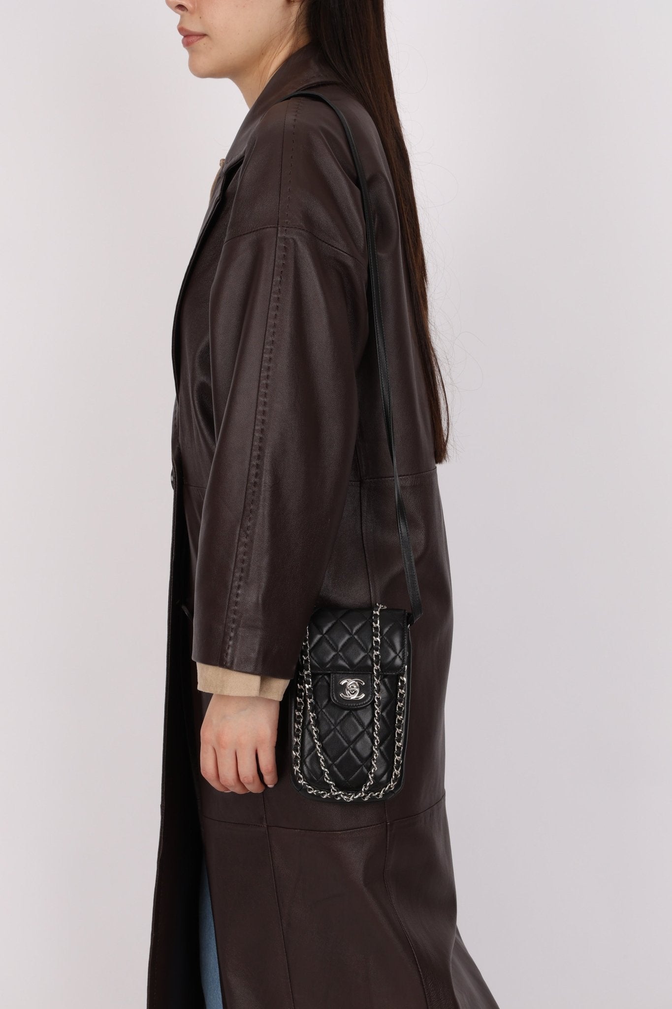 Chanel 2017 Lambskin Quilted Turnlock Chain Around Flap Crossbody - FashioNica