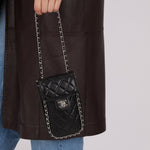 Chanel 2017 Lambskin Quilted Turnlock Chain Around Flap Crossbody - FashioNica