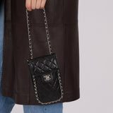 Chanel 2017 Lambskin Quilted Turnlock Chain Around Flap Crossbody - FashioNica