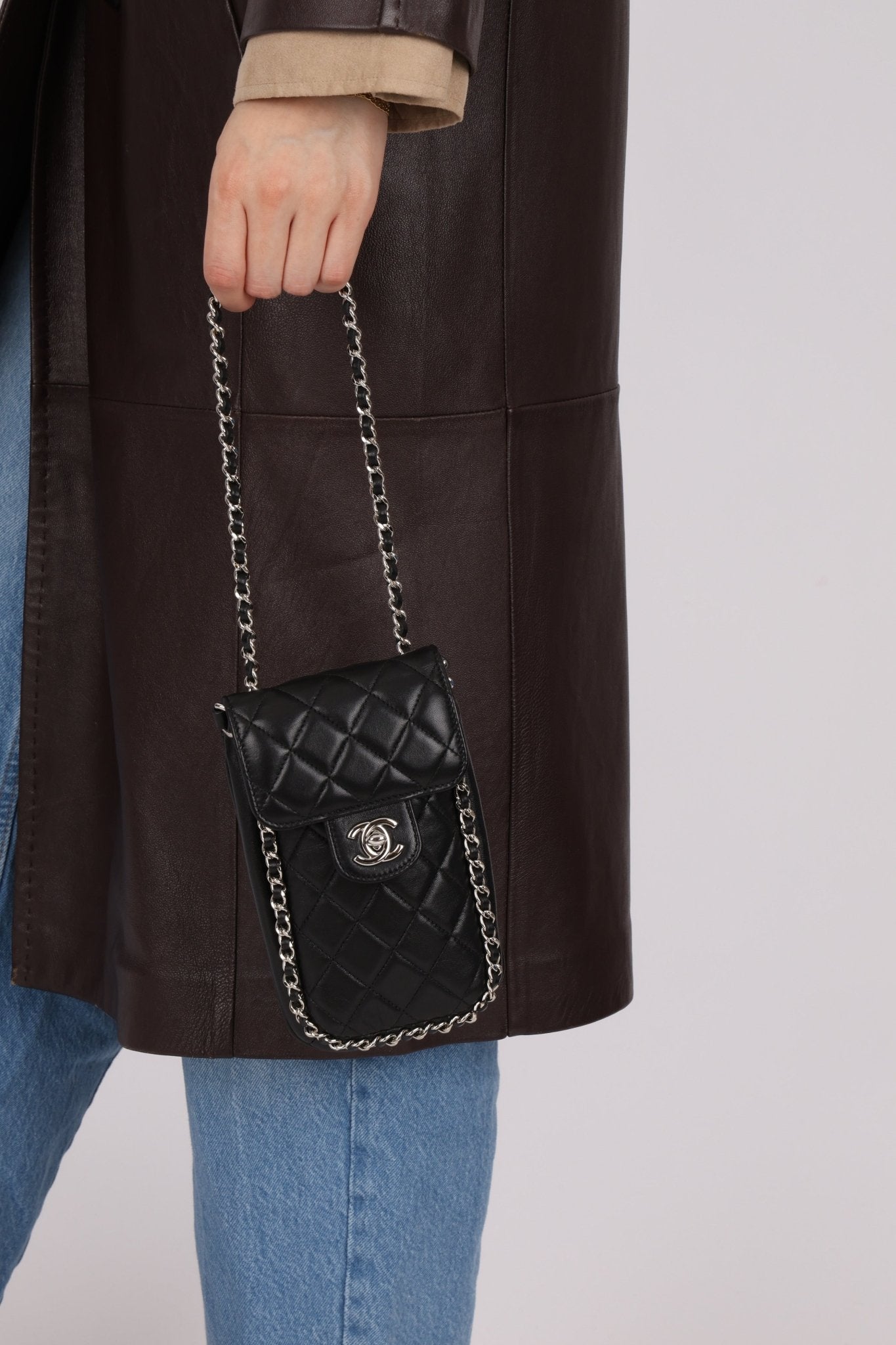 Chanel 2017 Lambskin Quilted Turnlock Chain Around Flap Crossbody - FashioNica