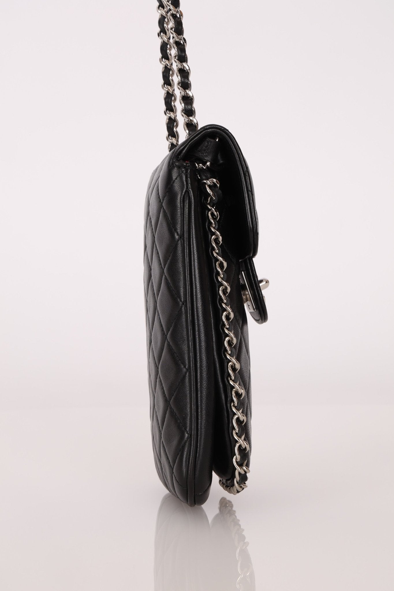 Chanel 2017 Lambskin Quilted Turnlock Chain Around Flap Crossbody - FashioNica