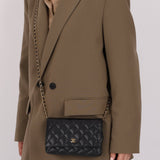 Chanel 2018 Black Caviar Wallet on Chain GHW - FashioNica