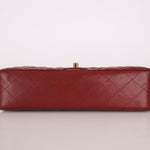 Chanel 2018 Bordeaux Caviar Medium Double Flap GHW - FashioNica