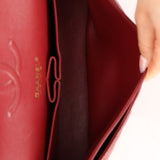 Chanel 2018 Bordeaux Caviar Medium Double Flap GHW - FashioNica