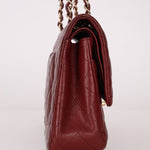 Chanel 2018 Bordeaux Caviar Medium Double Flap GHW - FashioNica