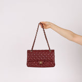 Chanel 2018 Bordeaux Caviar Medium Double Flap GHW - FashioNica