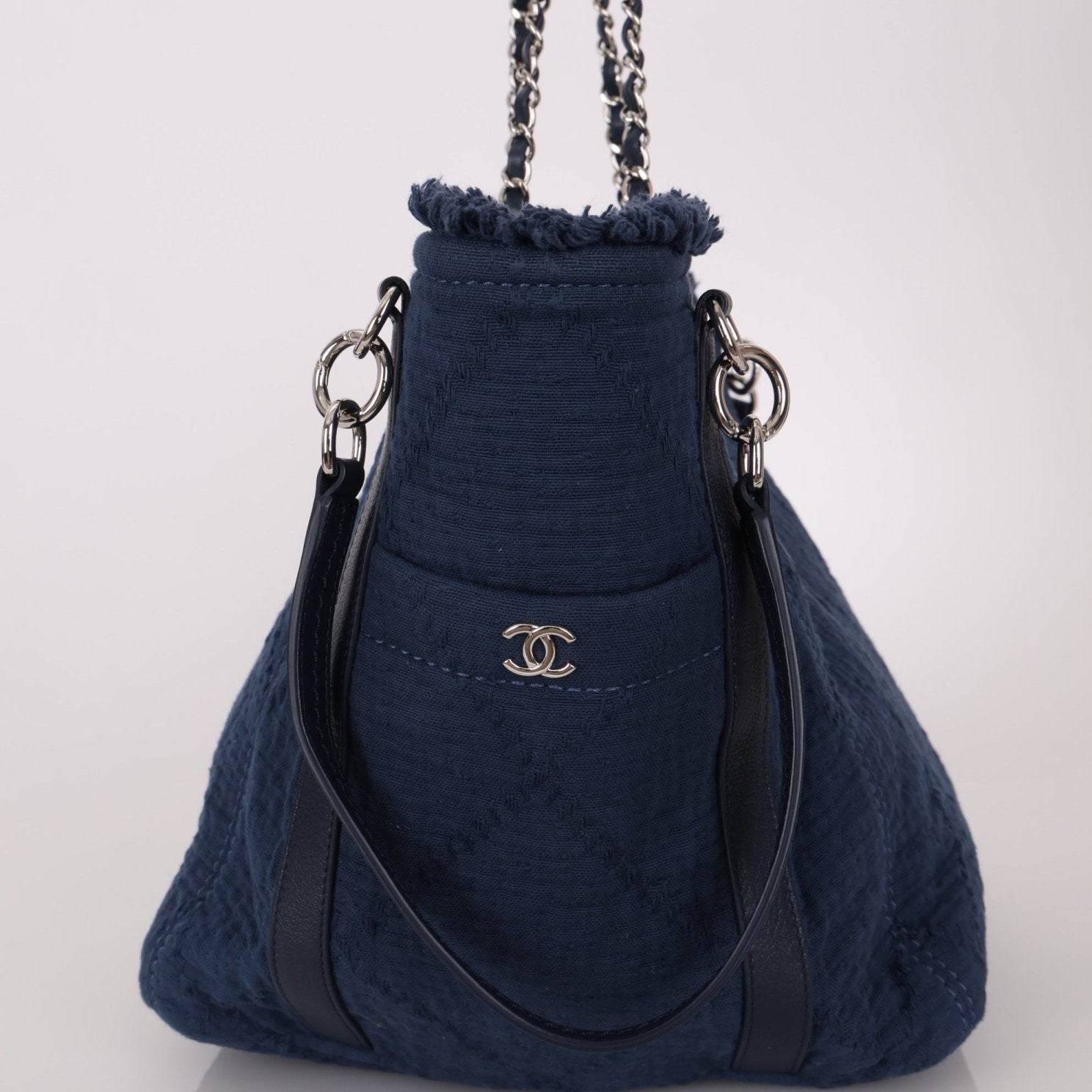 Chanel 2018 Canvas Double Face Deauville Large Shopper Tote - FashioNica