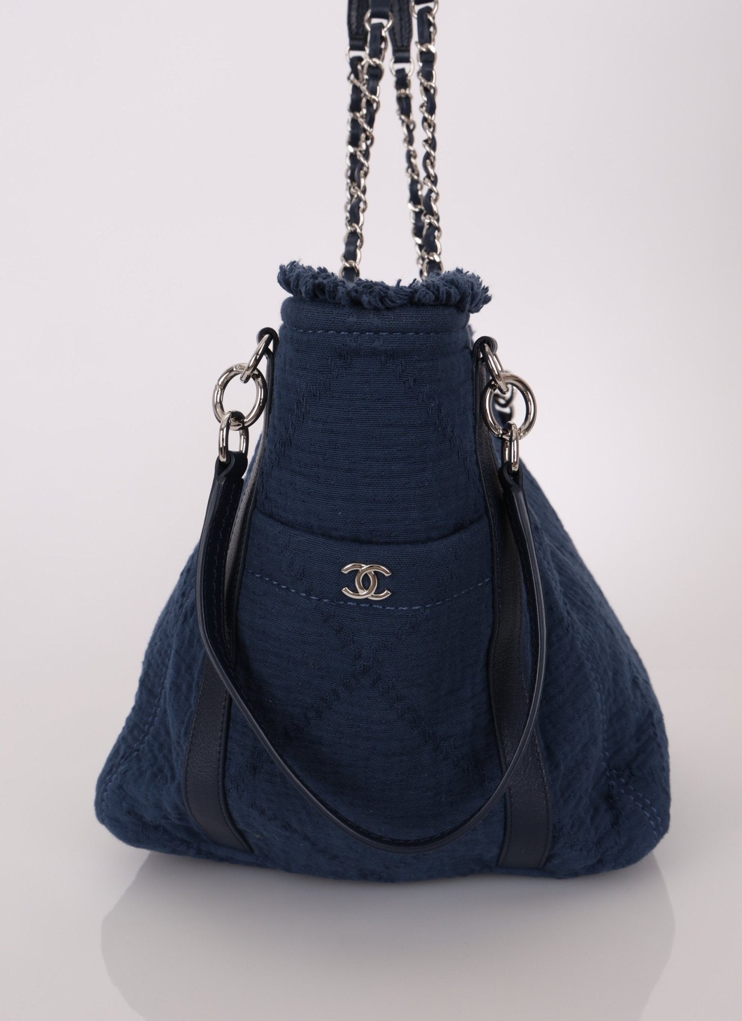 Chanel 2018 Canvas Double Face Deauville Large Shopper Tote - FashioNica