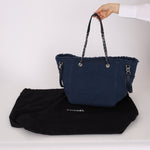 Chanel 2018 Canvas Double Face Deauville Large Shopper Tote - FashioNica