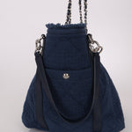 Chanel 2018 Canvas Double Face Deauville Large Shopper Tote - FashioNica