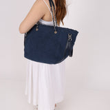 Chanel 2018 Canvas Double Face Deauville Large Shopper Tote - FashioNica