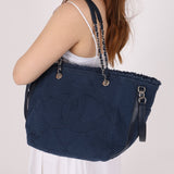 Chanel 2018 Canvas Double Face Deauville Large Shopper Tote - FashioNica