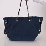 Chanel 2018 Canvas Double Face Deauville Large Shopper Tote - FashioNica