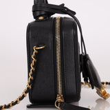 Chanel 2018 Caviar Filigree Small Vanity Case - FashioNica