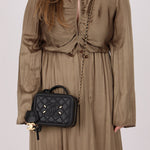 Chanel 2018 Caviar Filigree Small Vanity Case - FashioNica