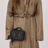 Chanel 2018 Caviar Filigree Small Vanity Case - FashioNica