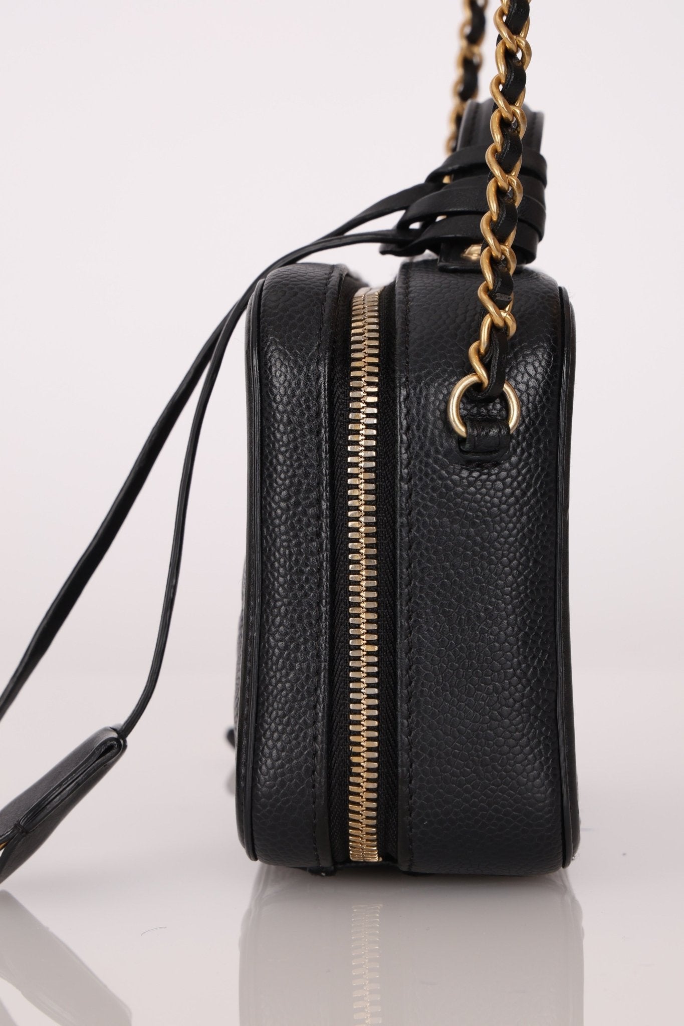 Chanel 2018 Caviar Filigree Small Vanity Case GHW - FashioNica