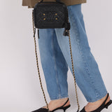 Chanel 2018 Caviar Filigree Small Vanity Case GHW - FashioNica