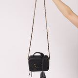 Chanel 2018 Caviar Filigree Small Vanity Case GHW - FashioNica